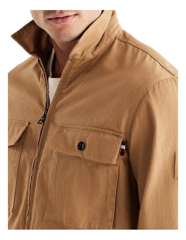 Tommy Hilfiger Twill Shirt Jacket In Countryside Khaki 5 Tommy Hilfiger Twill Shirt Jacket In Countryside Khaki - Image 3