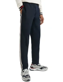 Tommy Hilfiger Chelsea Tapered Pull On Side Tape Pant In Blue