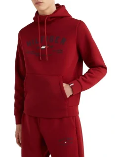Tommy Hilfiger Graphic Hoody In Regatta Red -Coats Sales Store 983251180 4 720x928