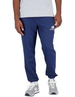 New Balance Essentials Stacked Slim Sweatpant In Navy