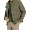 Marcs Kenji Padded Shacket In Green