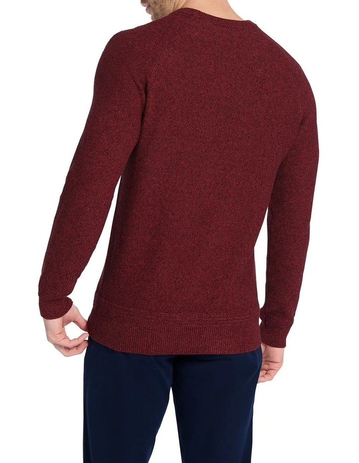 Marcs Chris Seed Stitch Knit In Dark Cranberry 6 Marcs Chris Seed Stitch Knit In Dark Cranberry - Image 4
