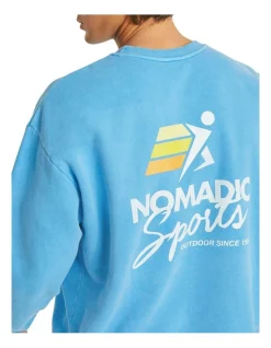 Nomadic Paradise YMCA Relaxed Sweater In Blue -Coats Sales Store 985706920 4 720x928