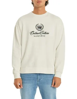 Nomadic Paradise Escalade Relaxed Sweater In Cream