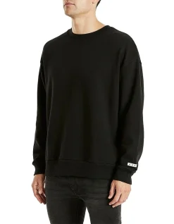 KSCY Relaxed Fit Sweatshirt In Black -Coats Sales Store 985710430 3 720x928