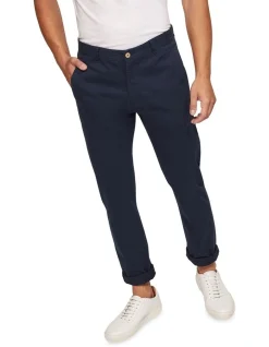 Oxford Danny Casual Organic Cotton Chinos In Blue -Coats Sales Store 986193370 4 720x928