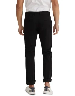 Oxford Danny Casual Organic Cotton Chinos In Black -Coats Sales Store 986193820 3 720x928