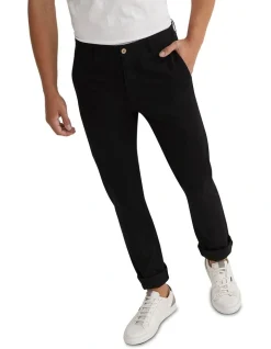 Oxford Danny Casual Organic Cotton Chinos In Black -Coats Sales Store 986193820 4 720x928