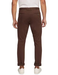 Oxford Luka Stretch Casual Pants In Brown -Coats Sales Store 986194000 3 720x928