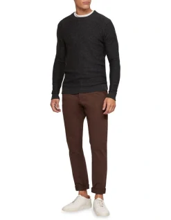 Oxford Luka Stretch Casual Pants In Brown -Coats Sales Store 986194000 5 720x928