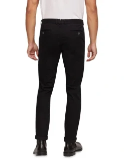 Oxford Luka Stretch Casual Pants In Black -Coats Sales Store 986194090 3 720x928