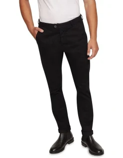 Oxford Luka Stretch Casual Pants In Black -Coats Sales Store 986194090 4 720x928