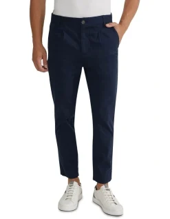 Oxford Ryan Folded Cuff Casual Chinos In Ink
