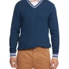 Oxford Logan Cricket Knit Pullover In Blue -Coats Sales Store 986195080 1 1 720x928
