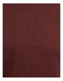Oxford Crew Neck Cotton Cashmere Pullover In Dark Red -Coats Sales Store 986199490 6 720x928