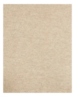 Oxford Crew Neck Cotton Cashmere Pullover In Biscuit -Coats Sales Store 986199580 6 1 720x928