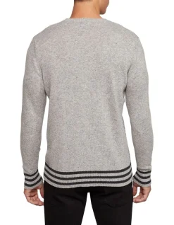 Oxford Matteo Cable Knit Pullover In Grey -Coats Sales Store 986200210 3 720x928