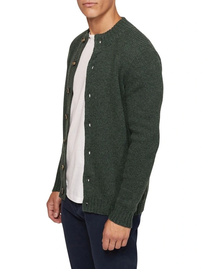 Oxford Lenny Button Up Cardigan In Green 4 Oxford Lenny Button Up Cardigan In Green - Image 2