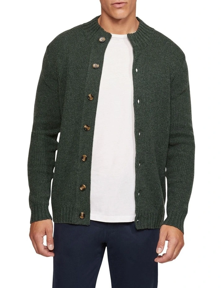 Oxford Lenny Button Up Cardigan In Green 7 Oxford Lenny Button Up Cardigan In Green - Image 5