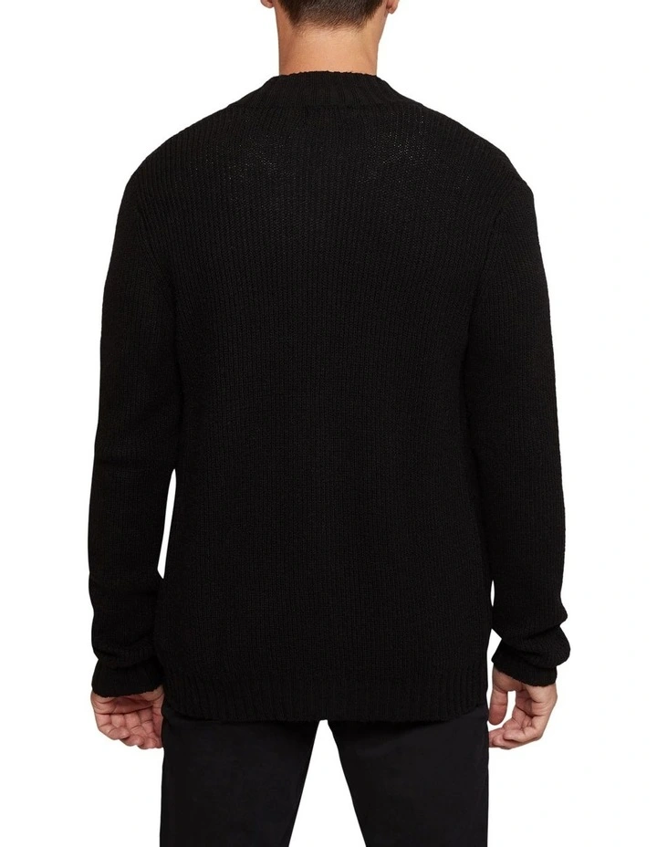 Oxford Lenny Button Up Cardigan In Black 5 Oxford Lenny Button Up Cardigan In Black - Image 3