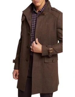 Oxford Roger Wool Rich Overcoat In Brown -Coats Sales Store 986203990 4 720x928