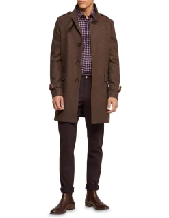 Oxford Roger Wool Rich Overcoat In Brown -Coats Sales Store 986203990 5 720x928