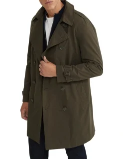Oxford Marco Short Trench Coat In Dark Khaki 11 Oxford Marco Short Trench Coat In Dark Khaki -Coats Sales Store 986206420 4 720x928