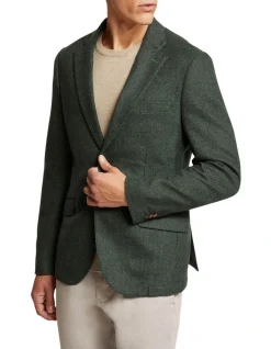 Oxford Milton Wool Rich Blazer In Green -Coats Sales Store 987064390 2 720x928