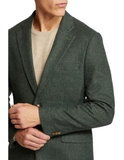 Oxford Milton Wool Rich Blazer In Green -Coats Sales Store 987064390 4 720x928