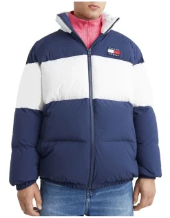 Tommy Jeans Authentic Serif Puffer Jacket In Blue -Coats Sales Store 987479380 3 720x928