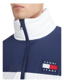Tommy Jeans Authentic Serif Puffer Jacket In Blue -Coats Sales Store 987479380 4 720x928