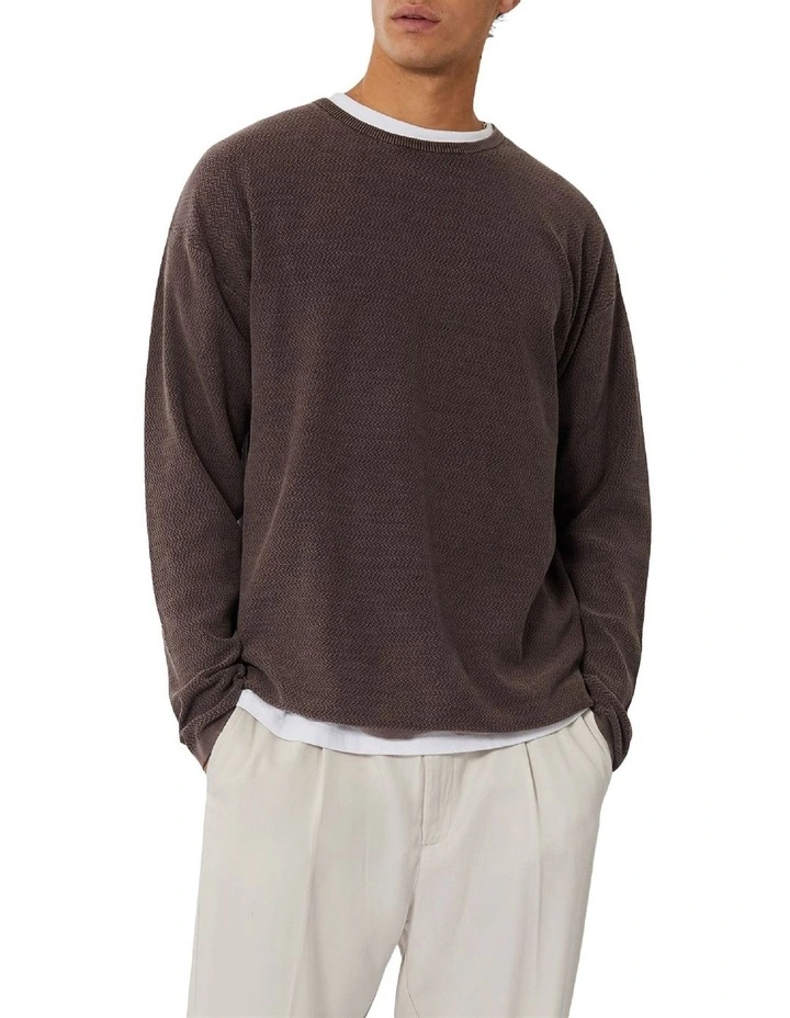 Industrie The Washed Aries Knit In Red 3 Industrie The Washed Aries Knit In Red