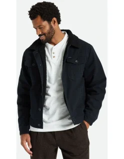 Brixton Cable Trucker Jacket In Black