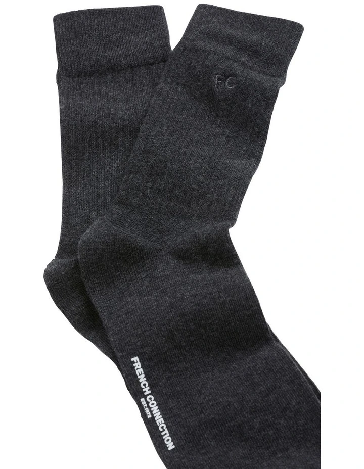 French Connection Fc Fine Ribbed Sock 5 French Connection Fc Fine Ribbed Sock - Image 3