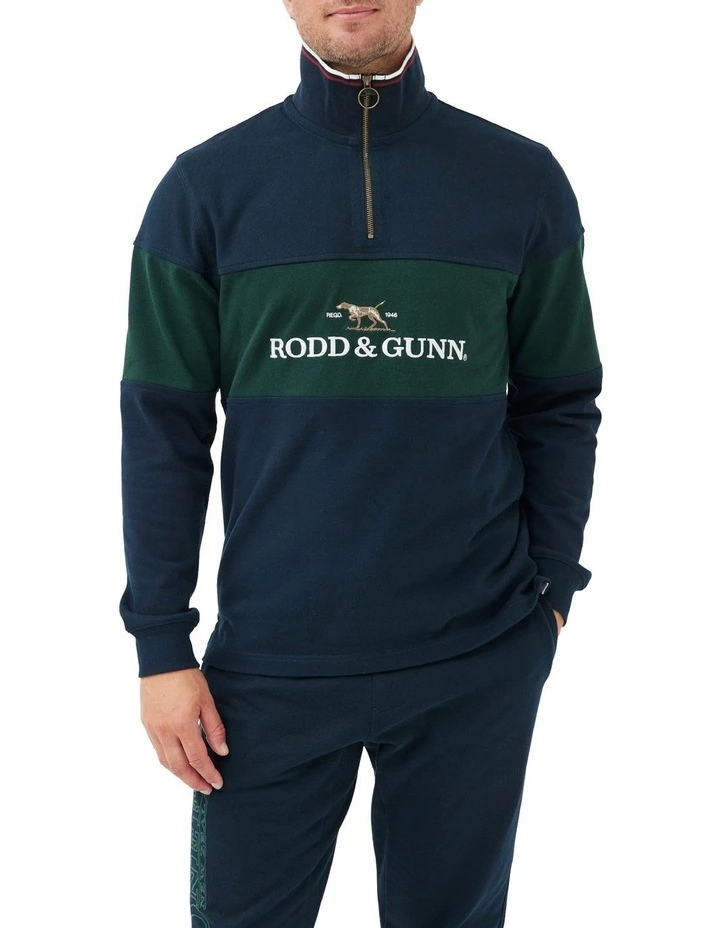 Rodd & Gunn Foresters Peak Sweat In Blue 3 Rodd & Gunn Foresters Peak Sweat In Blue