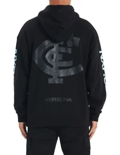 Nena & Pasadena Carlton Relaxed Fit Hoodie In Black