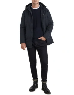 French Connection Water Resistant Parka In Blue 8 French Connection Water Resistant Parka In Blue -Coats Sales Store 991621180 2 720x928