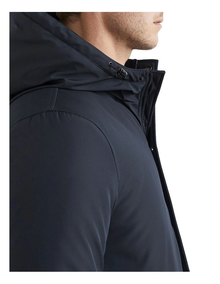 French Connection Water Resistant Parka In Blue 6 French Connection Water Resistant Parka In Blue - Image 4