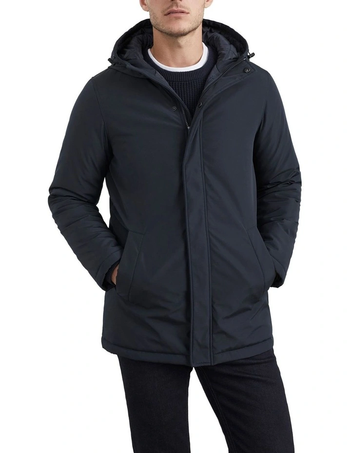 French Connection Water Resistant Parka In Blue 7 French Connection Water Resistant Parka In Blue - Image 5