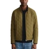 Gant Quilted Windcheater In Green -Coats Sales Store 992478250 1 720x928