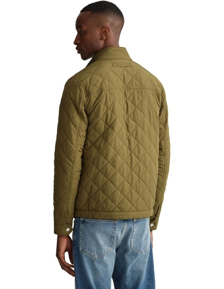 Gant Quilted Windcheater In Green 4 Gant Quilted Windcheater In Green - Image 2