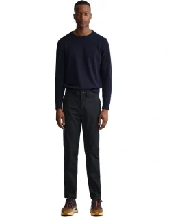 Gant Hallden Twill Chinos In Black -Coats Sales Store 992479870 3 720x928