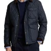 Polo Ralph Lauren Water Repellent Quilted Jacket In Blue -Coats Sales Store 993954700 1 720x928