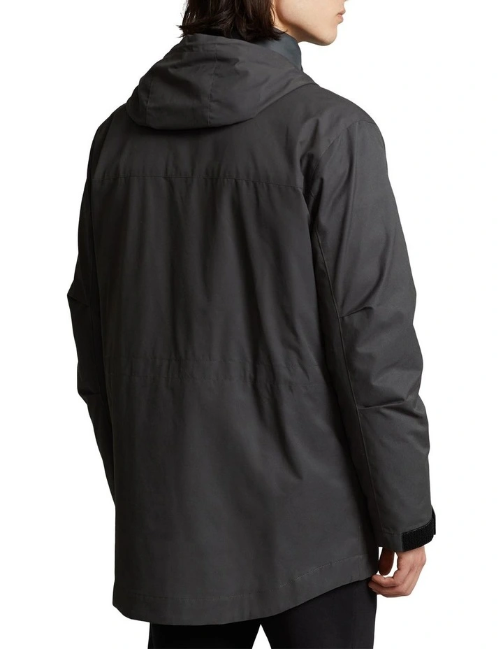 Polo Ralph Lauren Twill Hooded Coat & Quilted Liner In Grey 4 Polo Ralph Lauren Twill Hooded Coat & Quilted Liner In Grey - Image 2