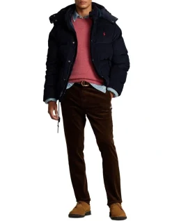 Polo Ralph Lauren Convertible Corduroy Down Jacket In Navy -Coats Sales Store 993958930 3 720x928